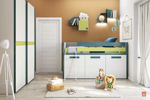 Armadio scorrevole con letto Sky